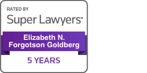 Rated By Super Lawyers | Elizabeth N. Forgotson Goldberg | 5 Years